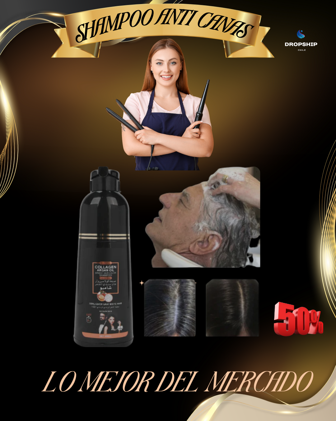 Shampoo Arabe Cubre Canas Sahara Glow
