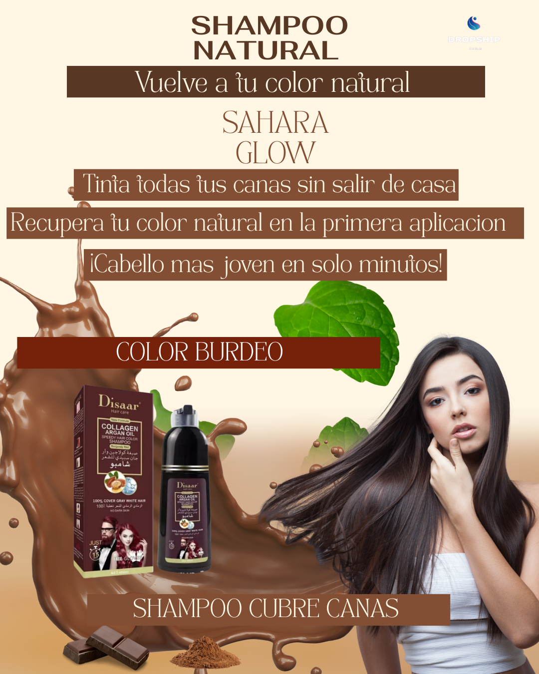 Shampoo Arabe Cubre Canas Sahara Glow
