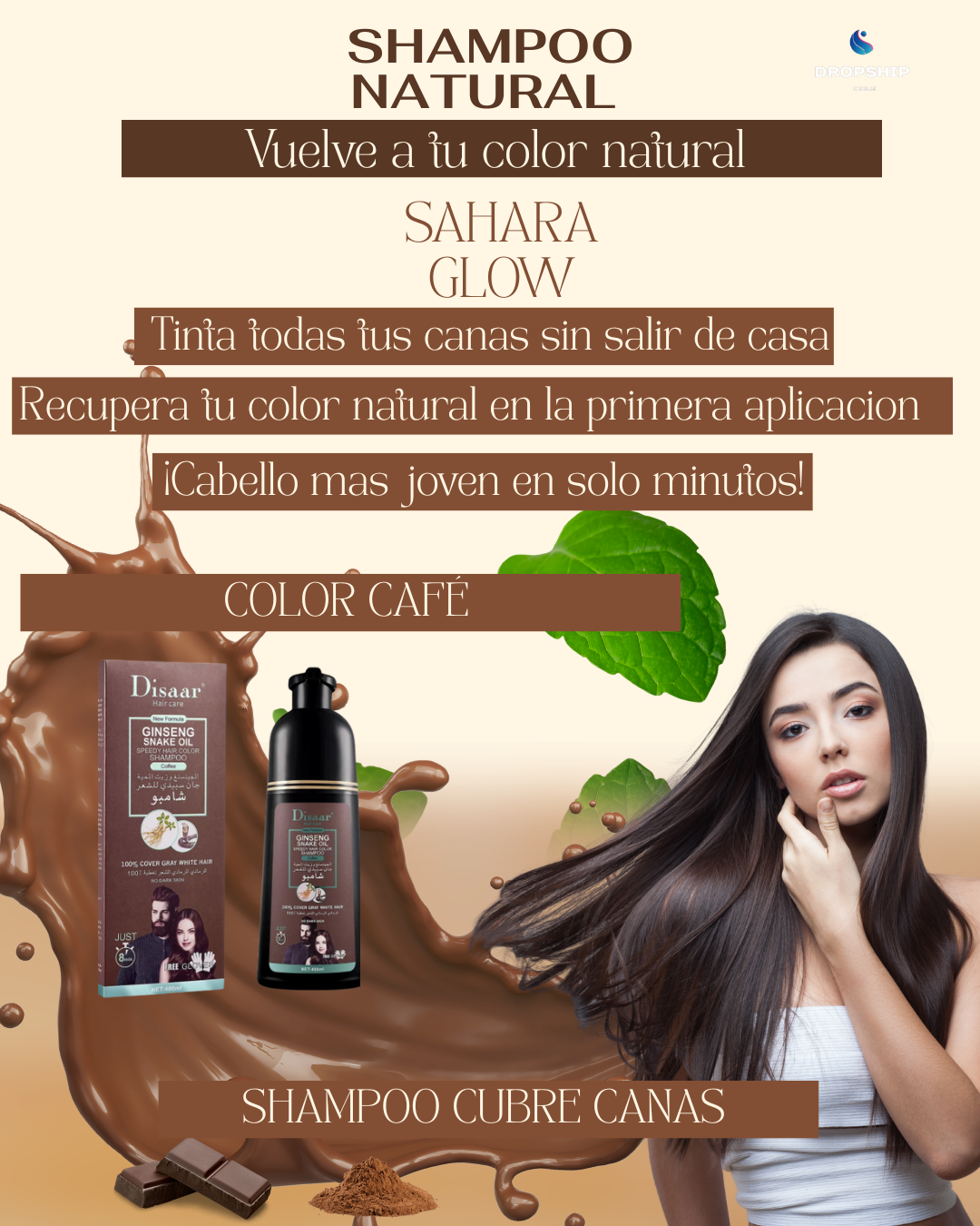 Shampoo Arabe Cubre Canas Sahara Glow