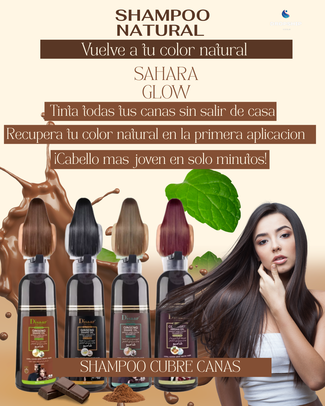 Shampoo Arabe Cubre Canas Sahara Glow
