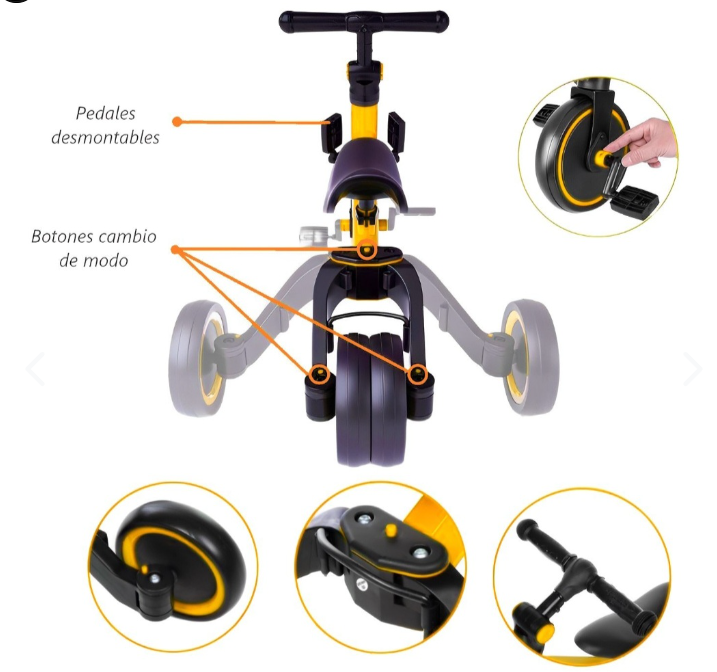 Bicicleta Aprendizaje 3 EN 1