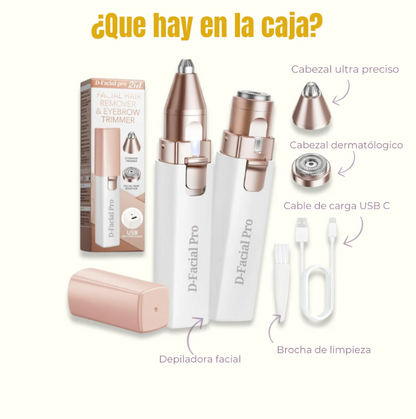 Depiladora de Precisión Facial