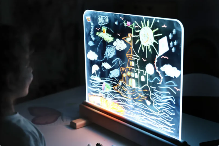 🖊️ LumiBoard™ Pizarra Lampara LED Acrílica +7 Colores